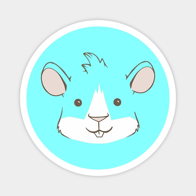 happy hamster mouse Magnet by mizocrow